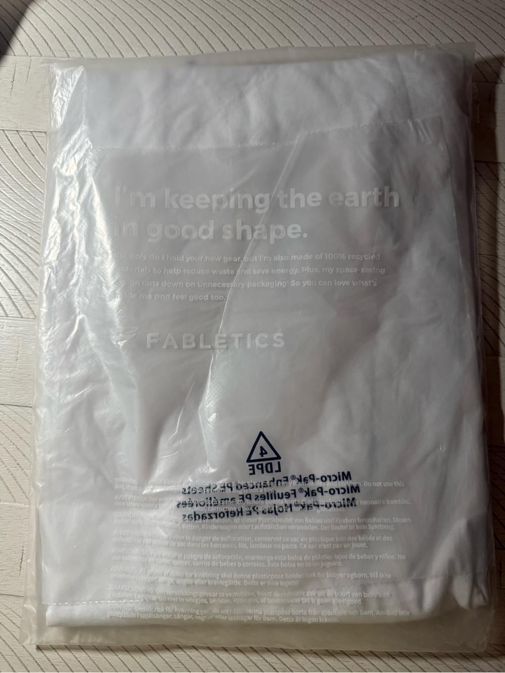 Fabletics Classic White Ribbed Square-Neck Tank - Picture 2 of 2